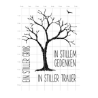 Karten-Kunst Clear Stamps KK-0125 - Trauerbaum