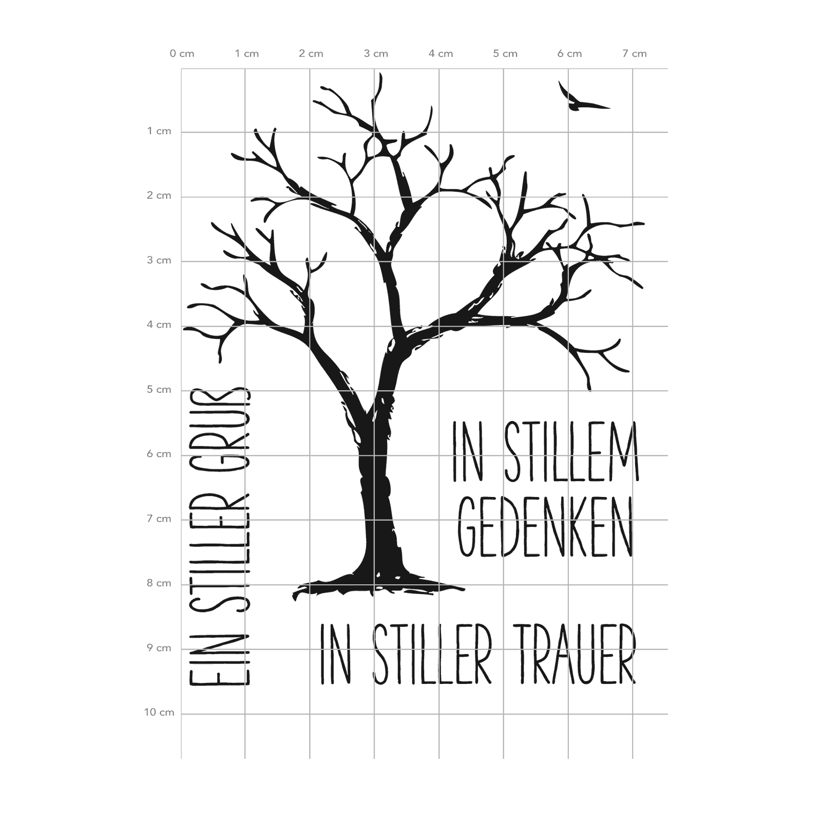 Karten-Kunst Clear Stamps KK-0125 - Trauerbaum