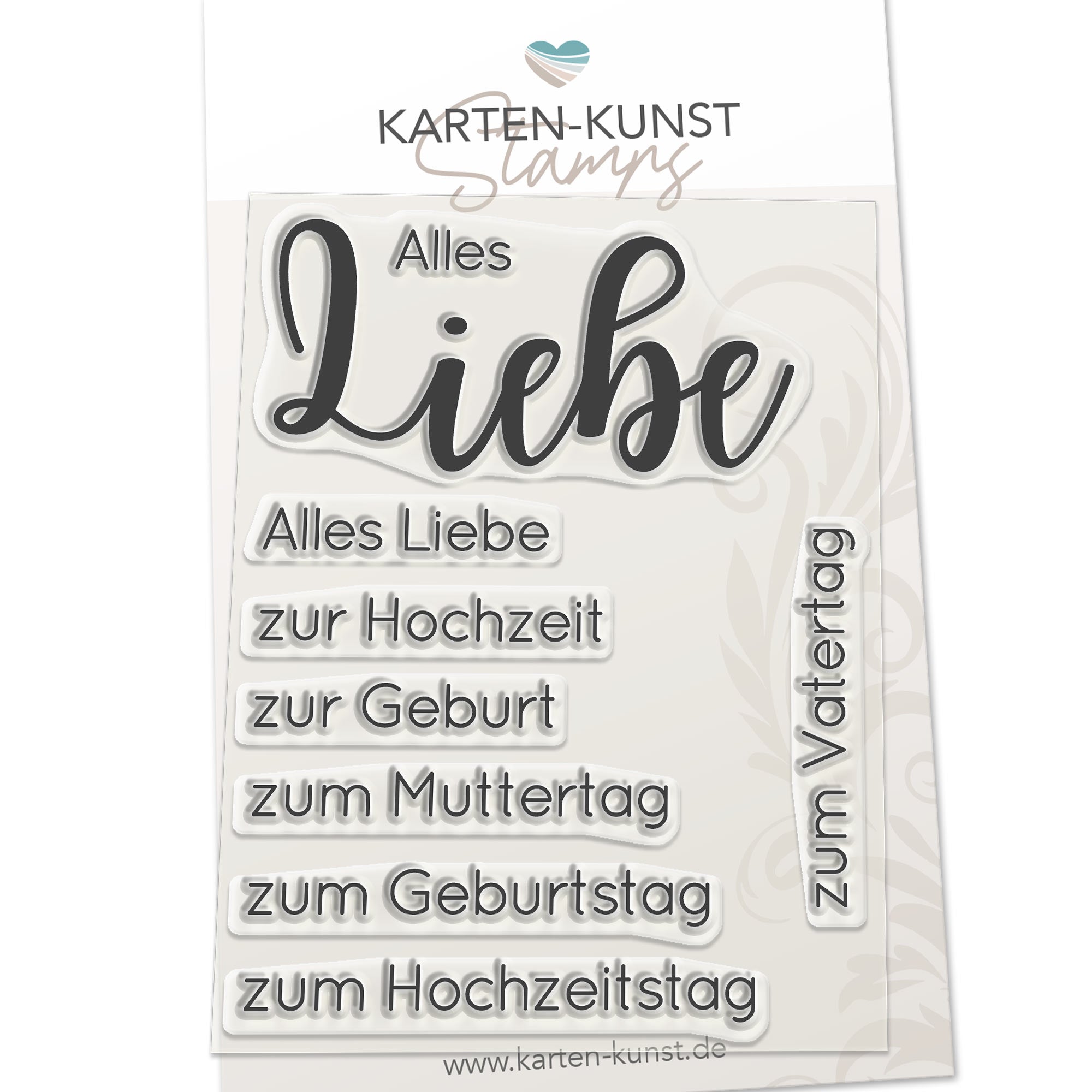 Karten-Kunst Clear Stamps KK-0127 - Riesige Wünsche Alles Liebe