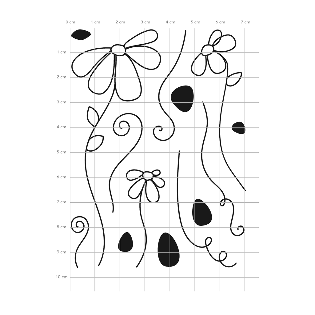 Karten-Kunst Clear Stamps KK-0128 - Gänseblümchen / Scribble Daisies