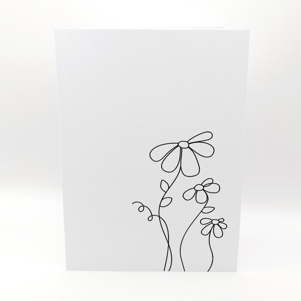 Karten-Kunst Clear Stamps KK-0128 - Gänseblümchen / Scribble Daisies