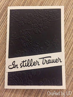 Karten-Kunst Stanzschablone kk-D037 - Kleine Texte In stiller Trauer