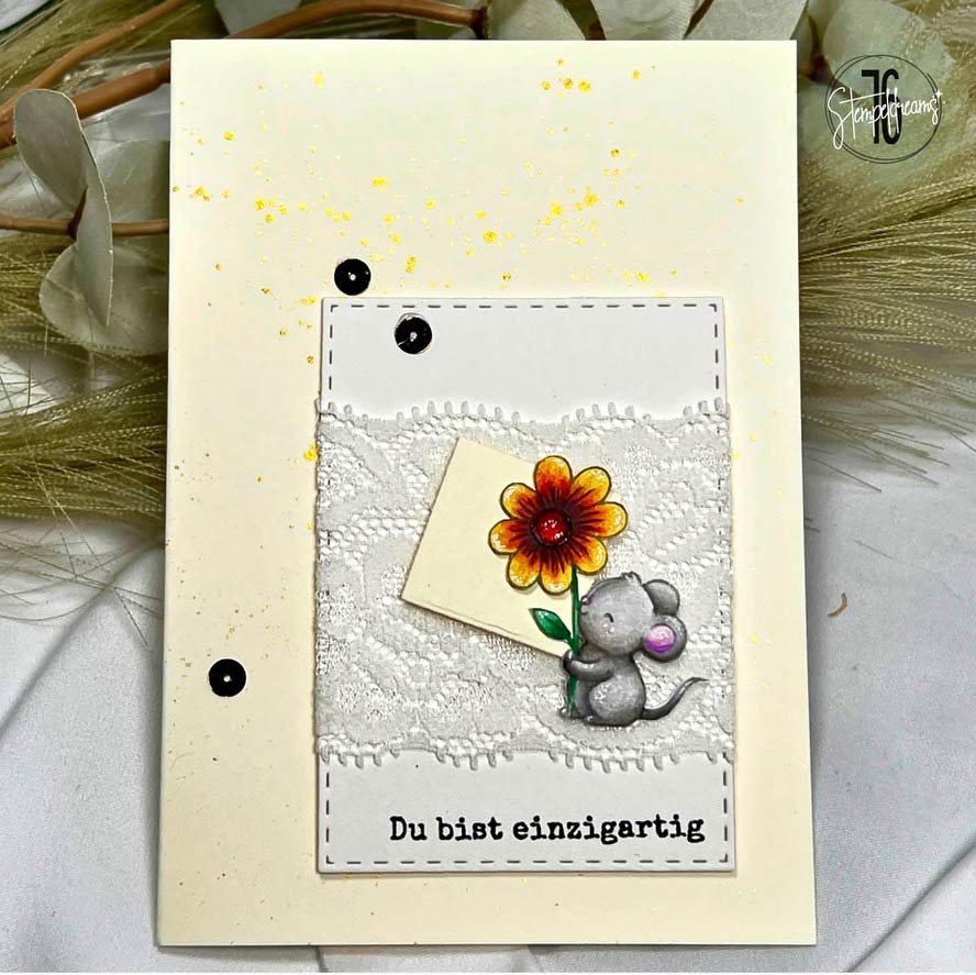 Karten-Kunst Clear Stamps KK-0300 - Tierische Blumengrüße