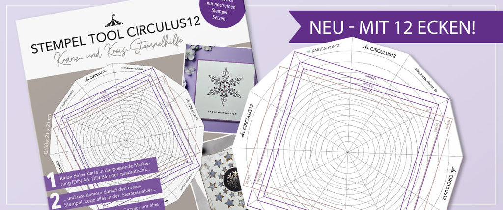 Karten-Kunst Clear Stamps Groß KK-0254 - Weihnachtliche Sterne