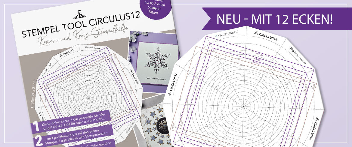 Karten-Kunst Clear Stamps Groß KK-0254 - Weihnachtliche Sterne