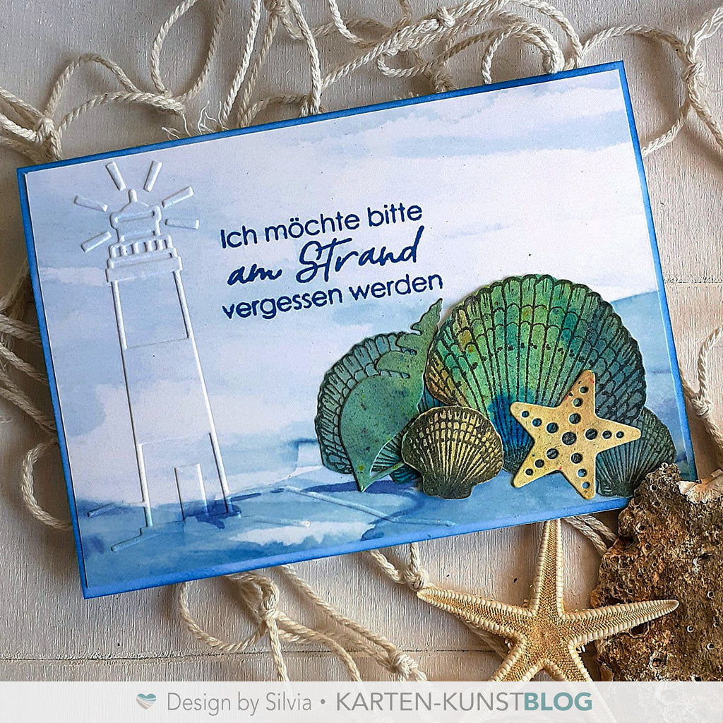 Karten-Kunst Clear Stamps KK-0217 - Muscheln Stempel maritim