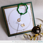 Karten-Kunst Stanzschablone kk-D195 - Mini Textrahmen Wimpel