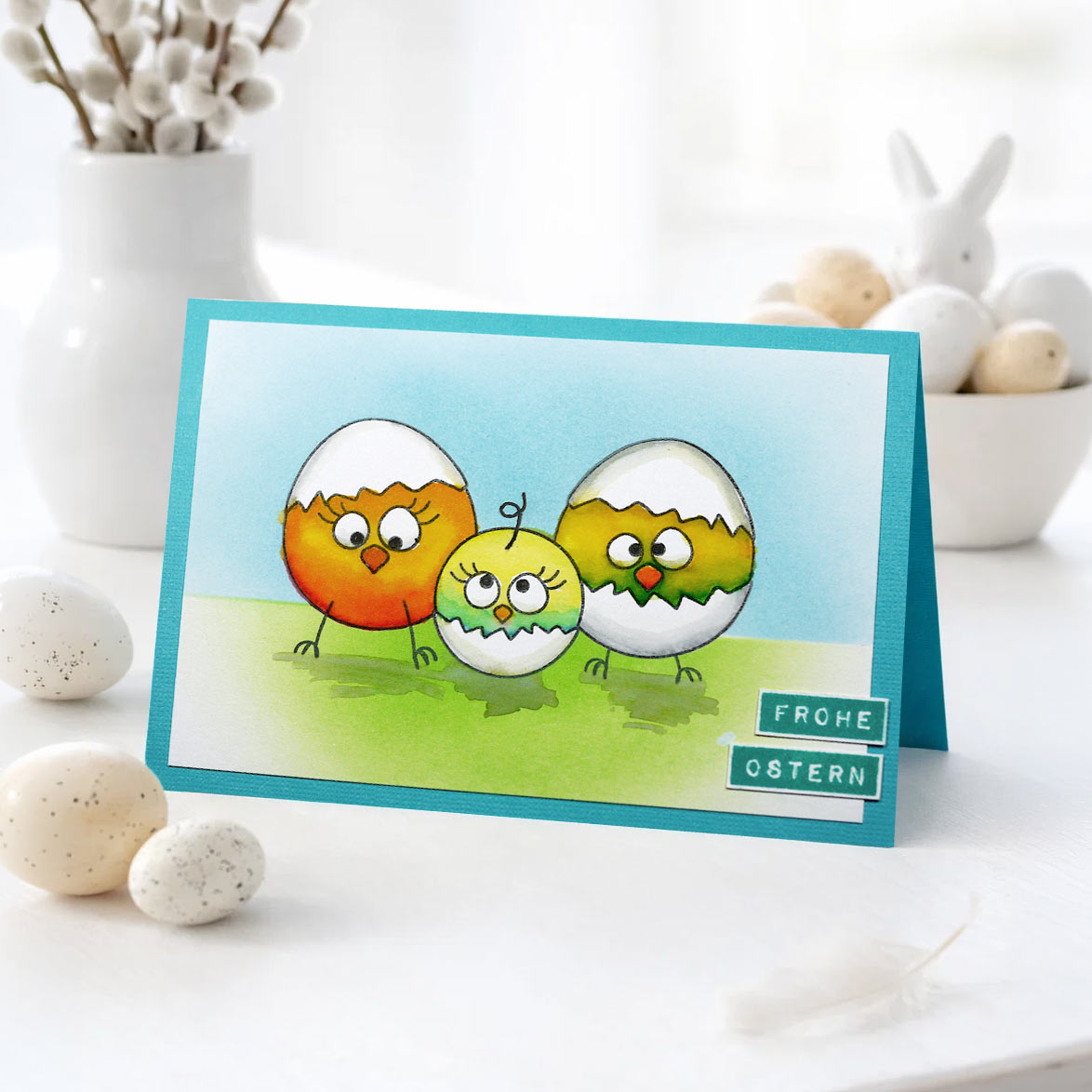 Osterstempel zum Kolorieren