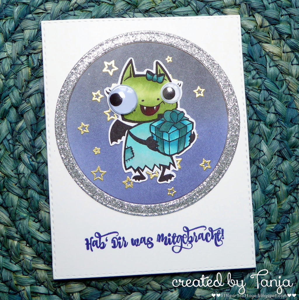 Karten-Kunst Clear Stamps KK-0069 - Daisy mit Geschenk
