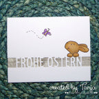 Karten-Kunst Stanzschablone kk-D051 - Brückentext Frohe Ostern