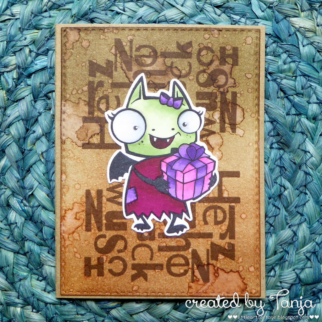 Karten-Kunst Clear Stamps KK-0069 - Daisy mit Geschenk