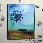 Karten-Kunst Stanzschablone kk-D052 - Dandelion Hearts