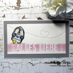 Karten-Kunst Stanzschablone kk-D050 - Brückentext Alles Liebe