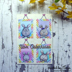 Karten-Kunst Stanzschablone kk-D025 - Kleine Texte Vom Osterhasen