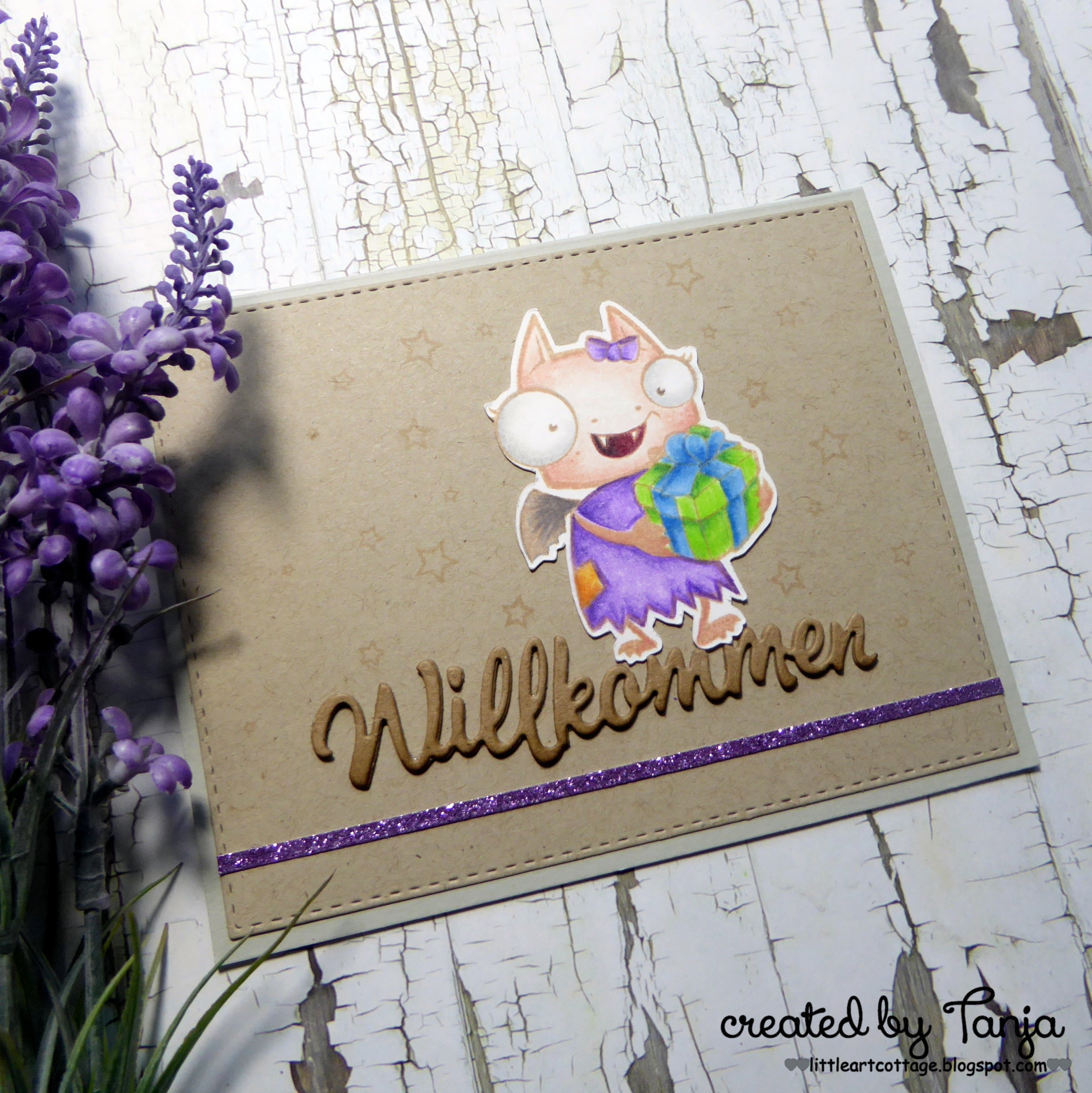 Karten-Kunst Clear Stamps KK-0069 - Daisy mit Geschenk