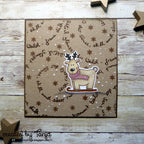 Karten-Kunst Clear Stamps KK-0110 - Spiral-Text Schnee