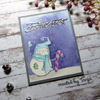 Karten-Kunst Stanzschablone kk-D071 - Nyala Script Frohes Fest