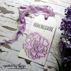 Karten-Kunst Clear Stamps KK-0123 - Pfingstrose