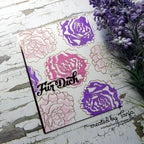 Karten-Kunst Stanzschablone kk-D078 - Nyala Script Für Dich