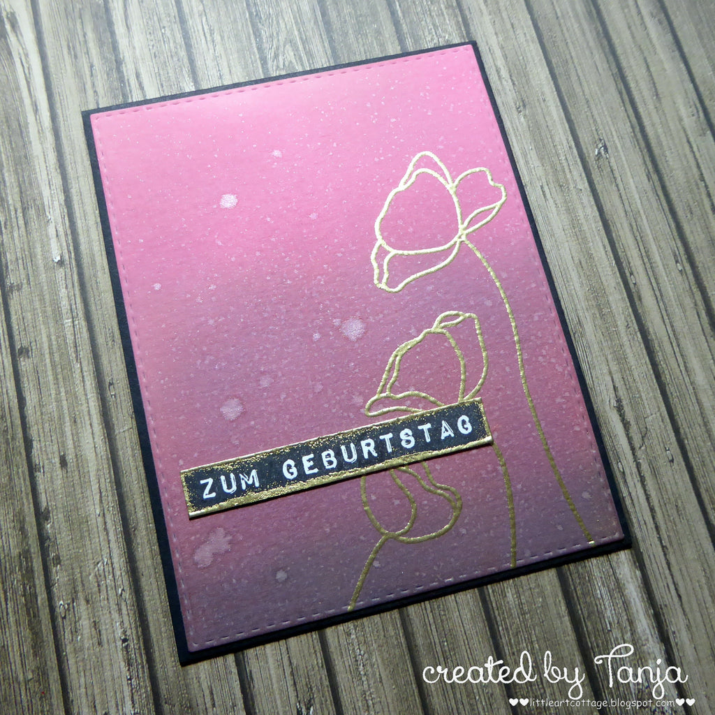 Karten-Kunst Clear Stamps KK-0139 - Scribble Poppies