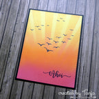 Karten-Kunst Clear Stamps KK-0136 - Kalligraphie am Meer - Sprüche-Stempel maritim