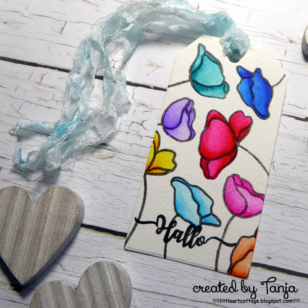 Karten-Kunst Clear Stamps KK-0139 - Scribble Poppies