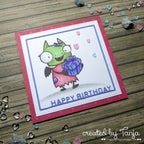 Karten-Kunst Clear Stamps KK-0069 - Daisy mit Geschenk