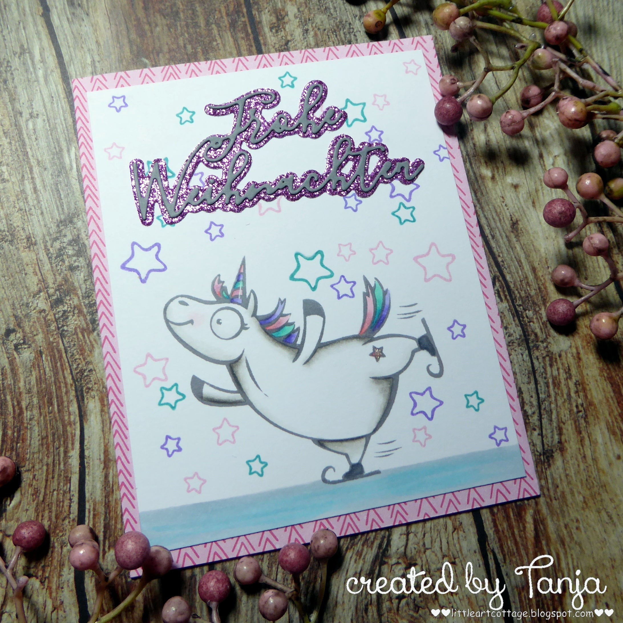 Karten-Kunst Stanzschablone kk-D099 - Elegant Script Frohe Weihnachten