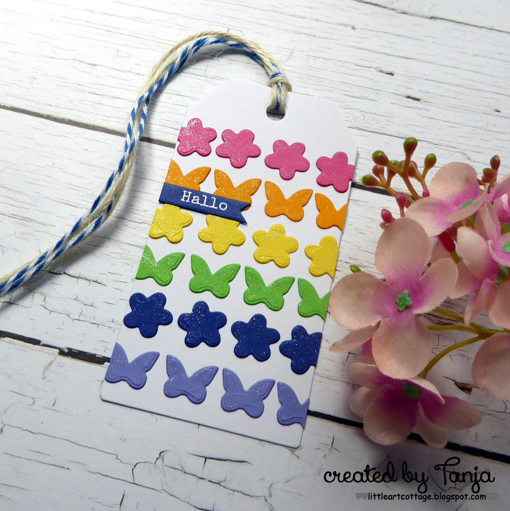 Karten-Kunst Stanzschablone kk-D103 - Small Flower Wreath