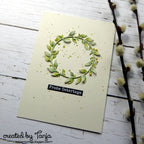 Karten-Kunst Stanzschablone kk-D103 - Small Flower Wreath