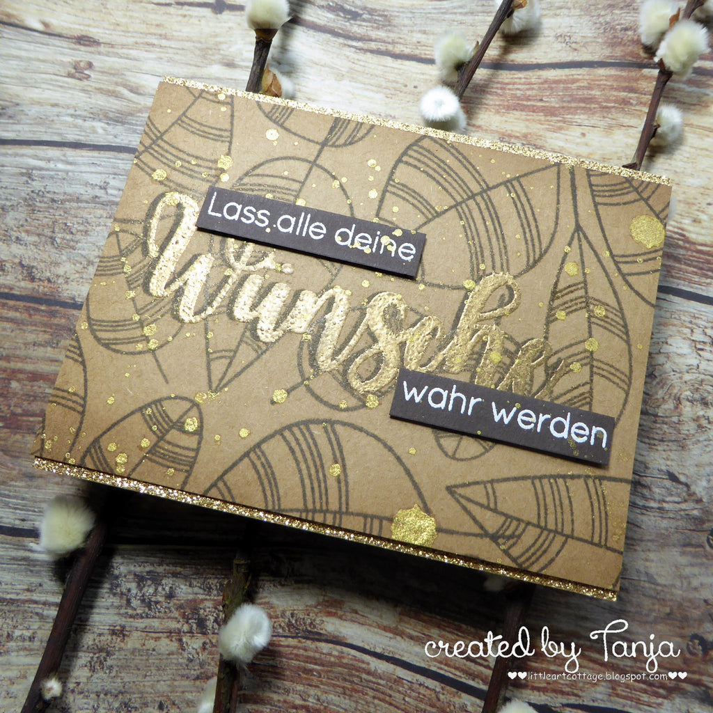 Karten-Kunst Clear Stamps KK-0151 - Scribble Leaves / Moderne Blätter