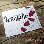 Karten-Kunst Clear Stamps KK-0139 - Scribble Poppies