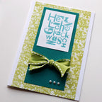 Karten-Kunst Clear Stamps KK-0013 - Buchstabenblöcke Glückwunsch / Weihnachten