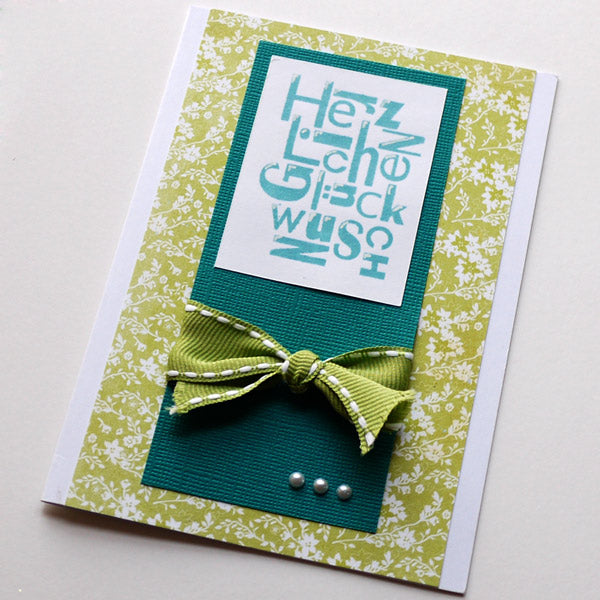 Karten-Kunst Clear Stamps KK-0013 - Buchstabenblöcke Glückwunsch / Weihnachten