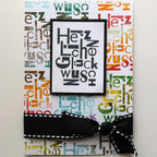 Karten-Kunst Clear Stamps KK-0013 - Buchstabenblöcke Glückwunsch / Weihnachten