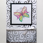 Karten-Kunst Clear Stamps KK-0080 - Schnörkel-Schmetterlinge