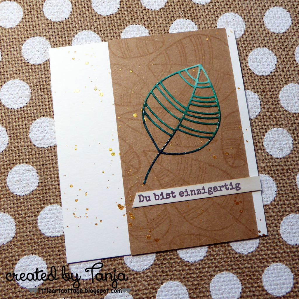 Karten-Kunst Clear Stamps KK-0151 - Scribble Leaves / Moderne Blätter