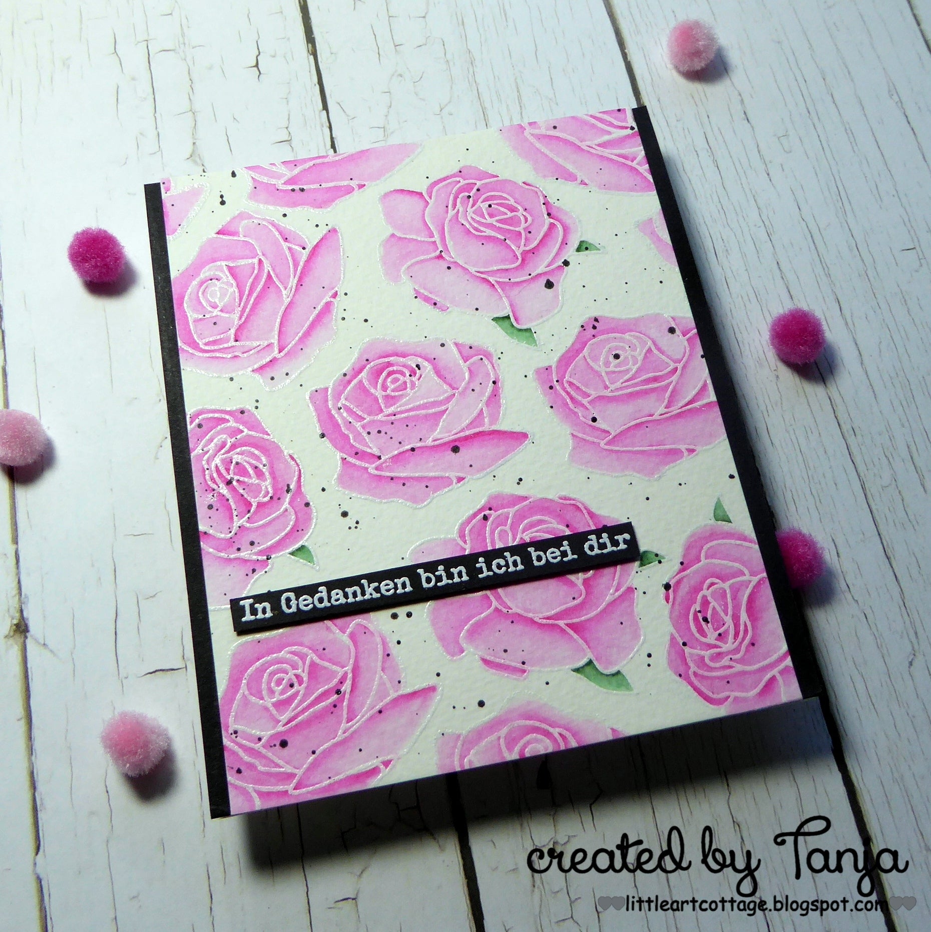 Karten-Kunst Clear Stamps KK-0167 - Scribble Roses