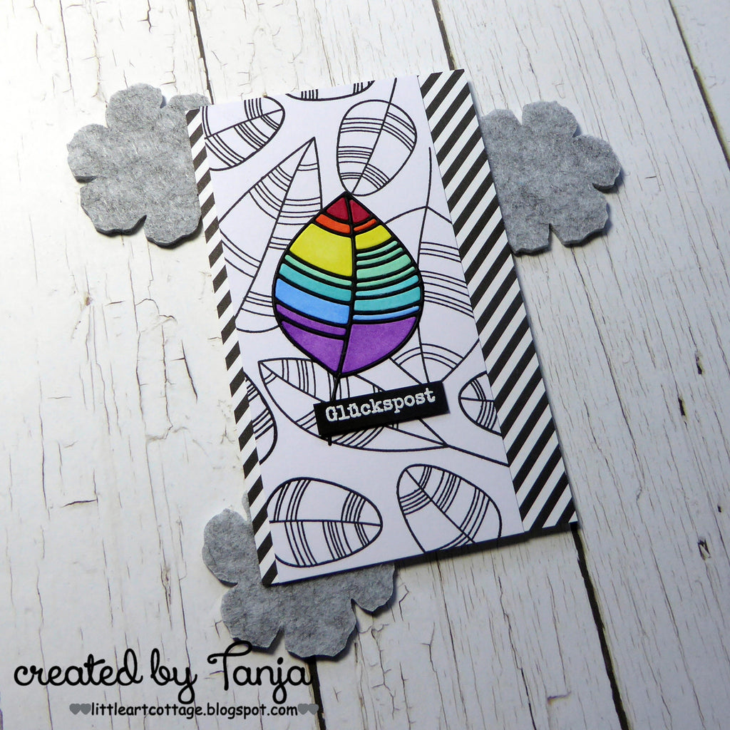 Karten-Kunst Clear Stamps KK-0151 - Scribble Leaves / Moderne Blätter