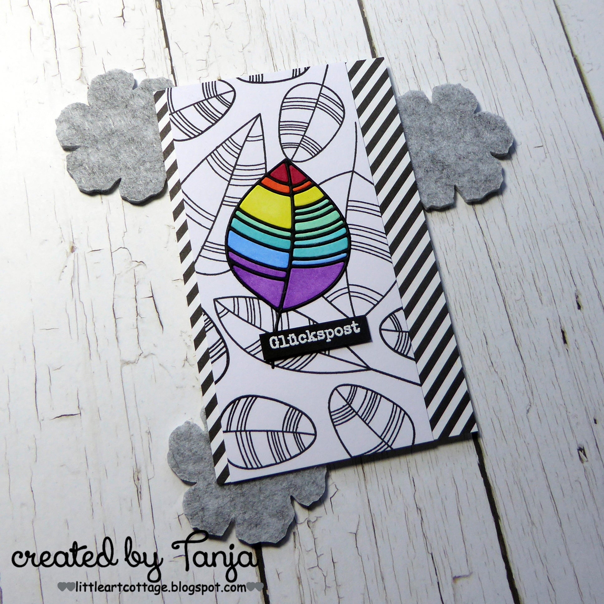 Karten-Kunst Clear Stamps KK-0151 - Scribble Leaves / Moderne Blätter