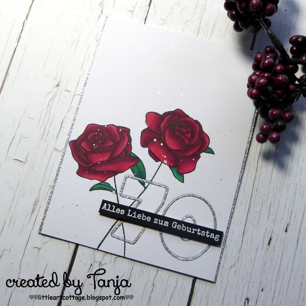 Karten-Kunst Clear Stamps KK-0167 - Scribble Roses