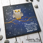 Karten-Kunst Stanzschablone kk-D117 - Mini Owl