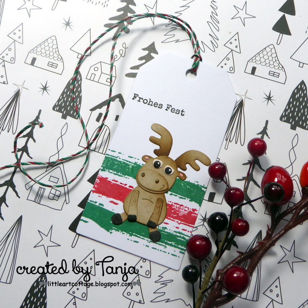 Karten-Kunst Stanzschablone kk-D124 - Mini Reindeer