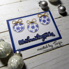 Karten-Kunst Stanzschablone kk-D125 - Nyala Script Weihnachtsgrüße