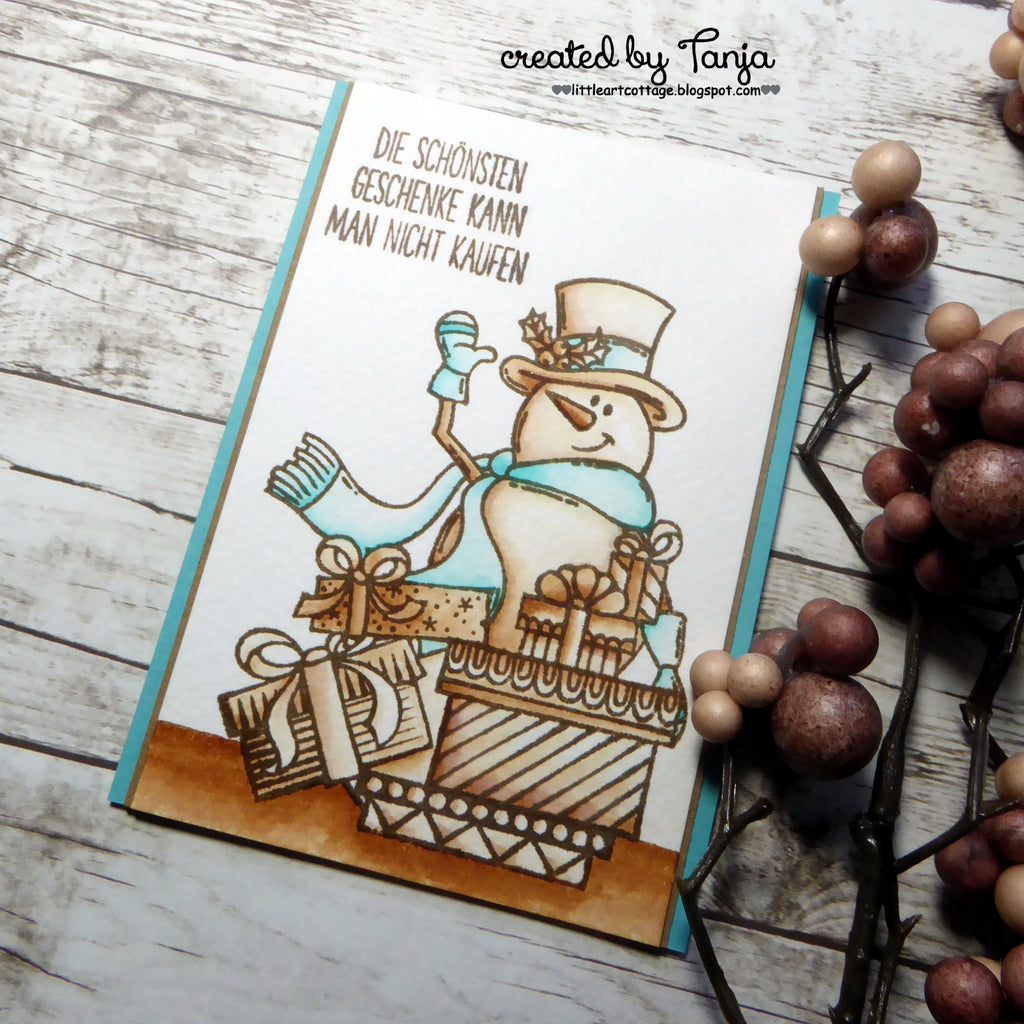 Karten-Kunst Clear Stamps KK-0170 - Schneemann mit Geschenken
