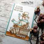 Karten-Kunst Clear Stamps KK-0170 - Schneemann mit Geschenken