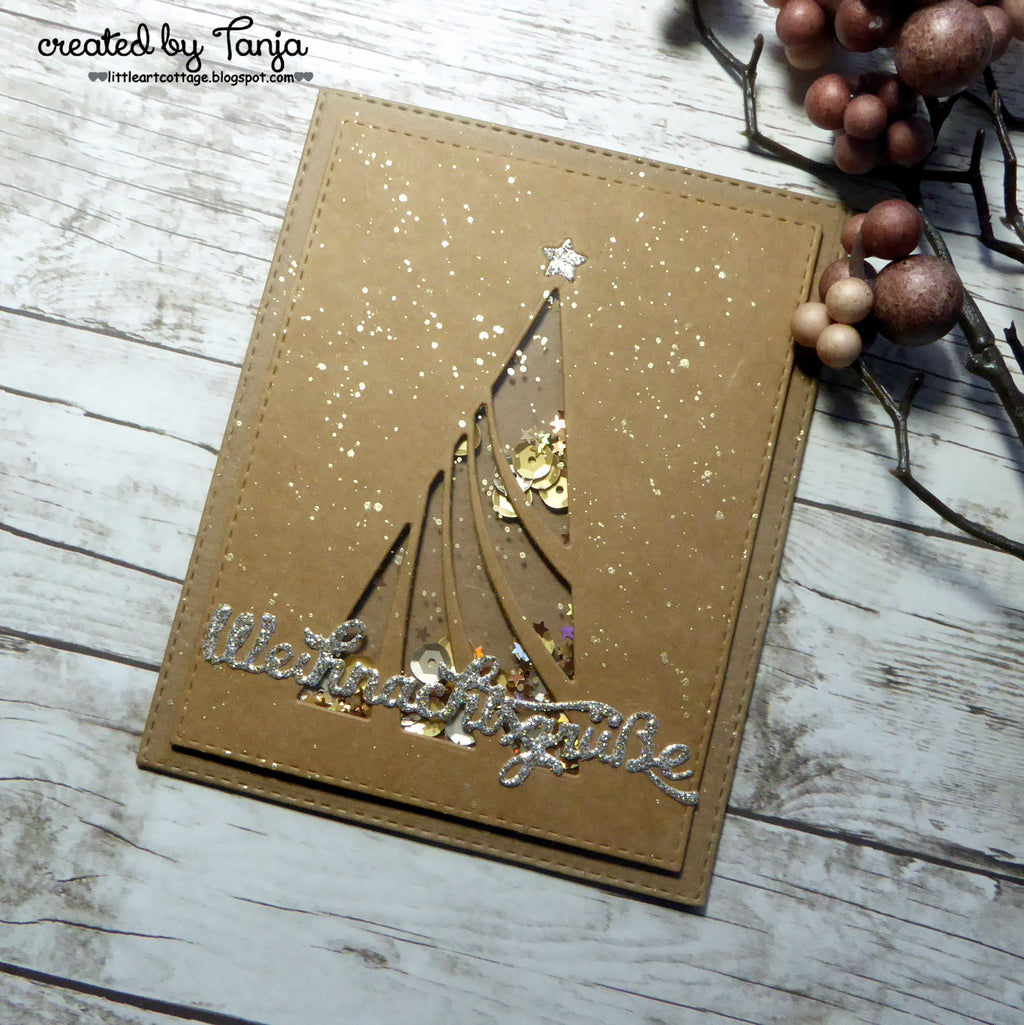Karten-Kunst Stanzschablone kk-D129 - Wavy Tree