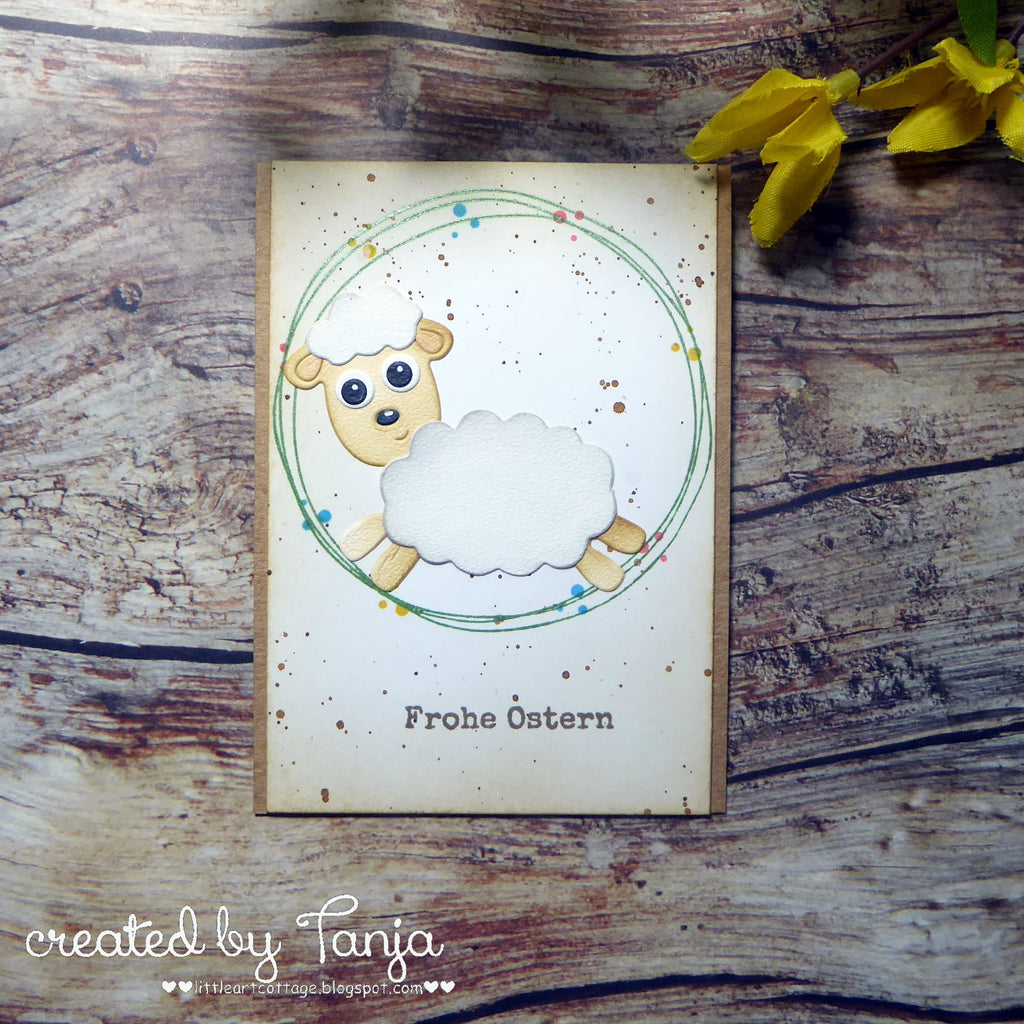 Karten-Kunst Stanzschablone kk-D139 - Mini Sheep