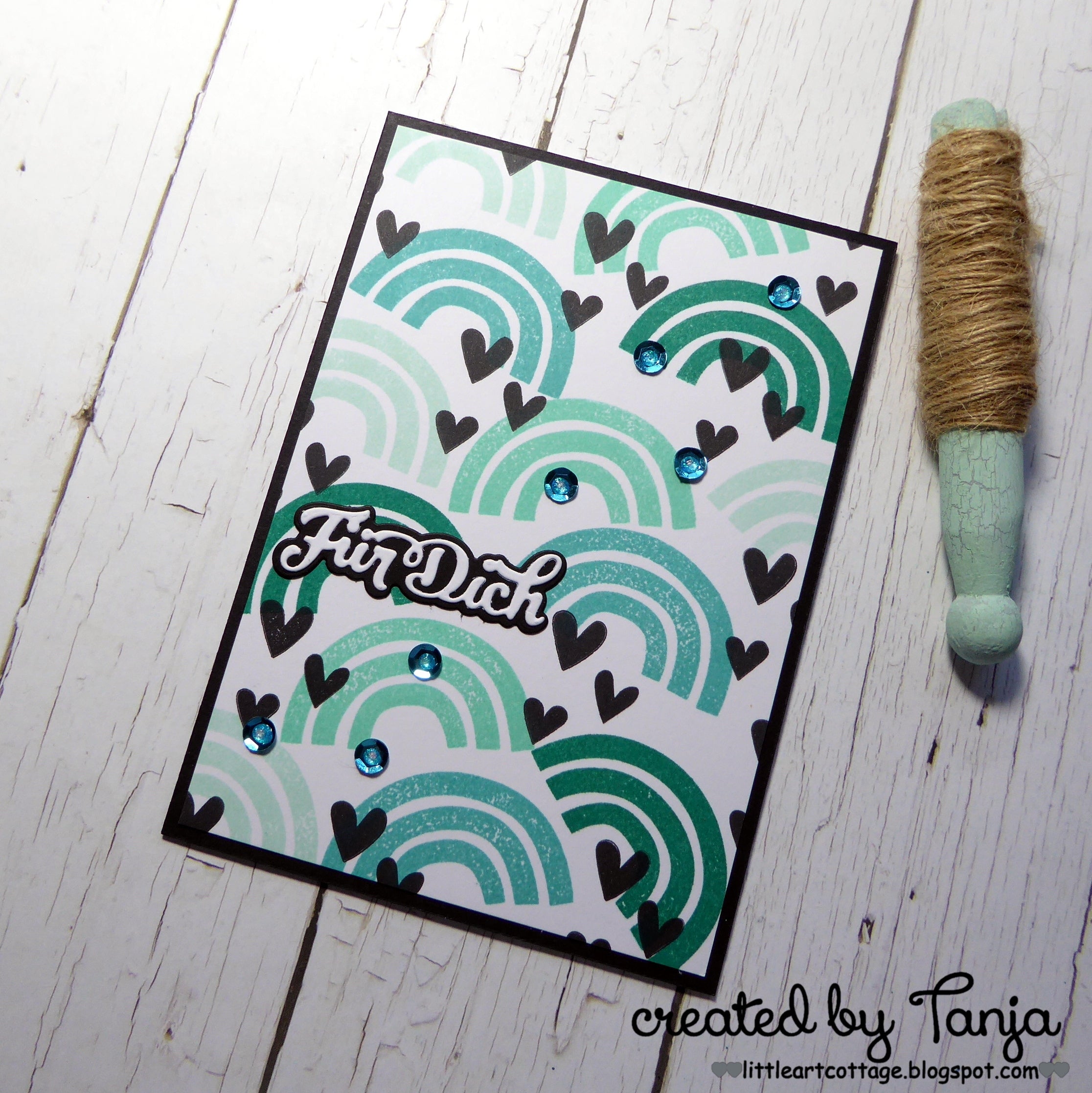 Karten-Kunst Stanzschablone kk-D078 - Nyala Script Für Dich