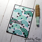 Karten-Kunst Clear Stamps KK-0186 - Rainbows / Regenbogen & Wolken